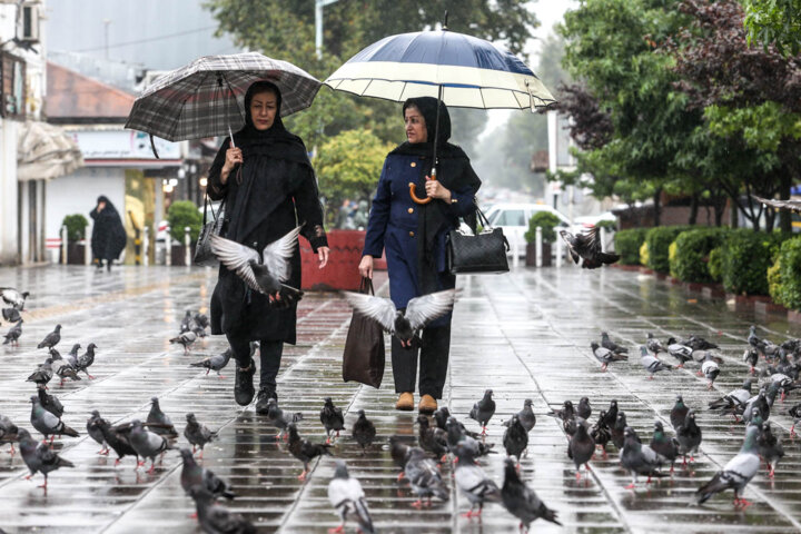 رگبار و رعد و برق در نوار شمالی کشور