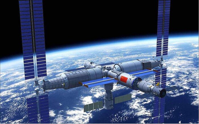 پیاده‌روی فضانوردان چینی برای نصب تجهیزات محافظت از زباله‌ فضایی