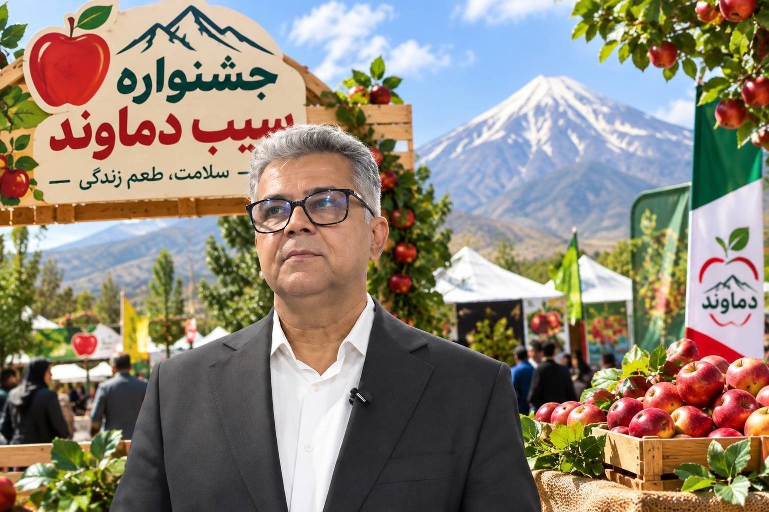 باحضور معاون بیمه‌ای صندوق بیمه کشاورزی برگزار شد؛ جشنواره سیب در دماوند